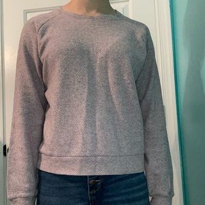 Purple American Apparel crewneck